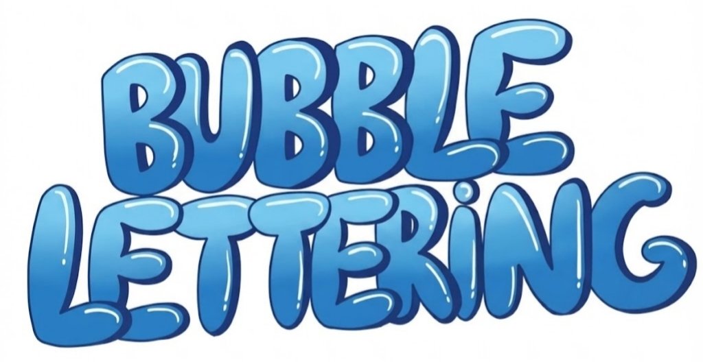 Bubble calligraphy